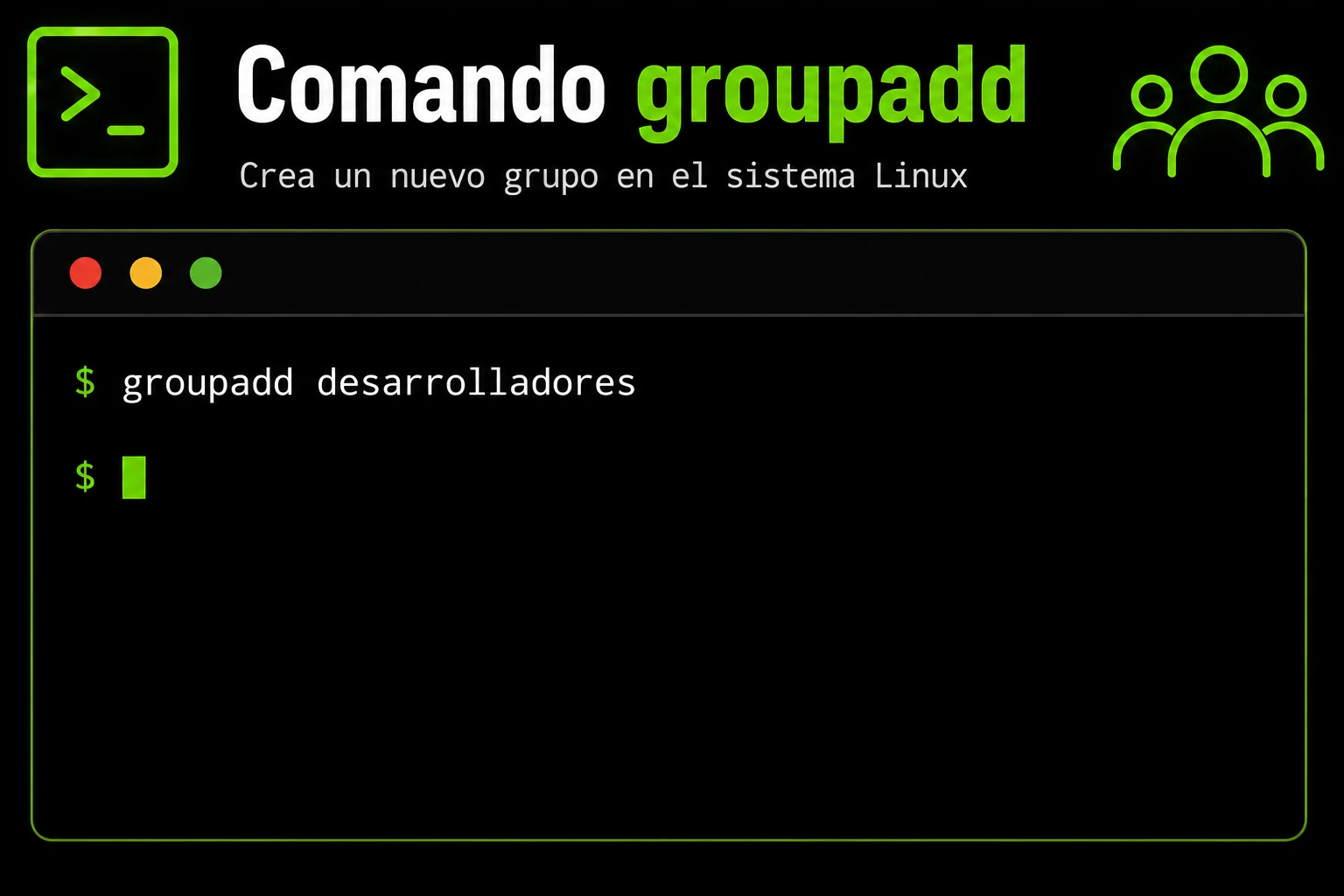 comando-groupadd