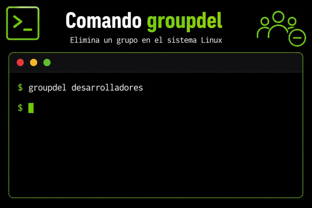comando-groupdel