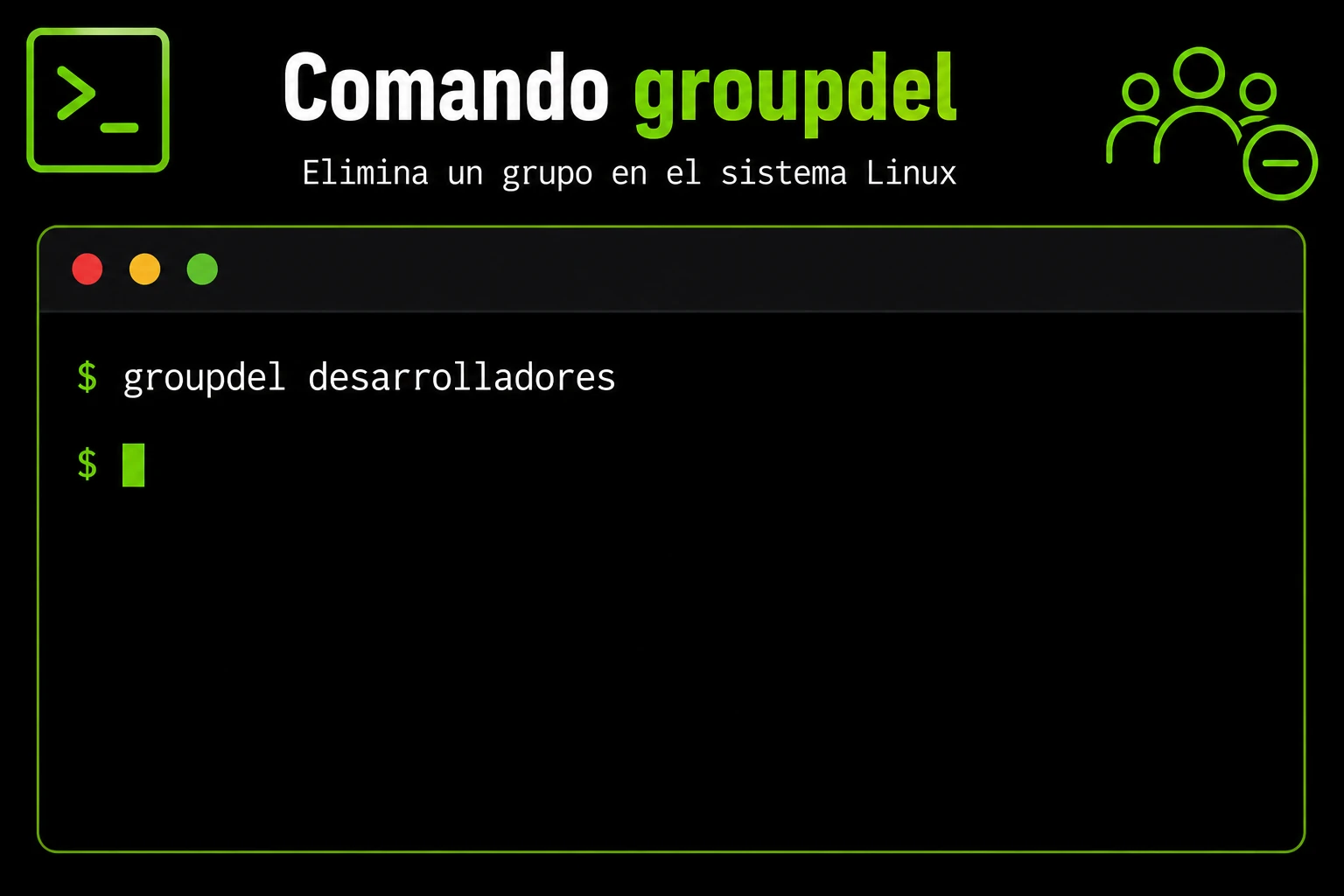 comando-groupdel