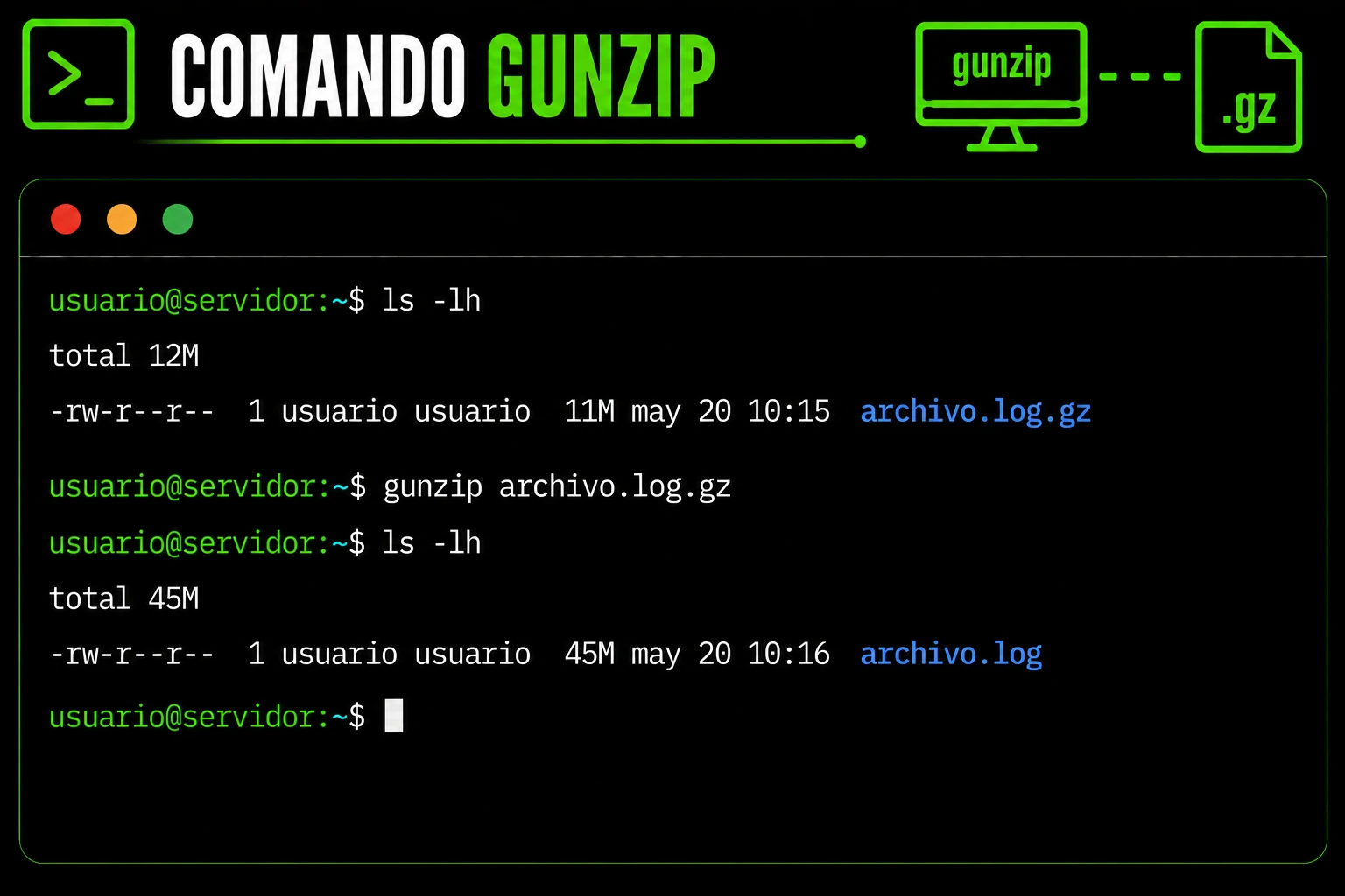 comando-gunzip