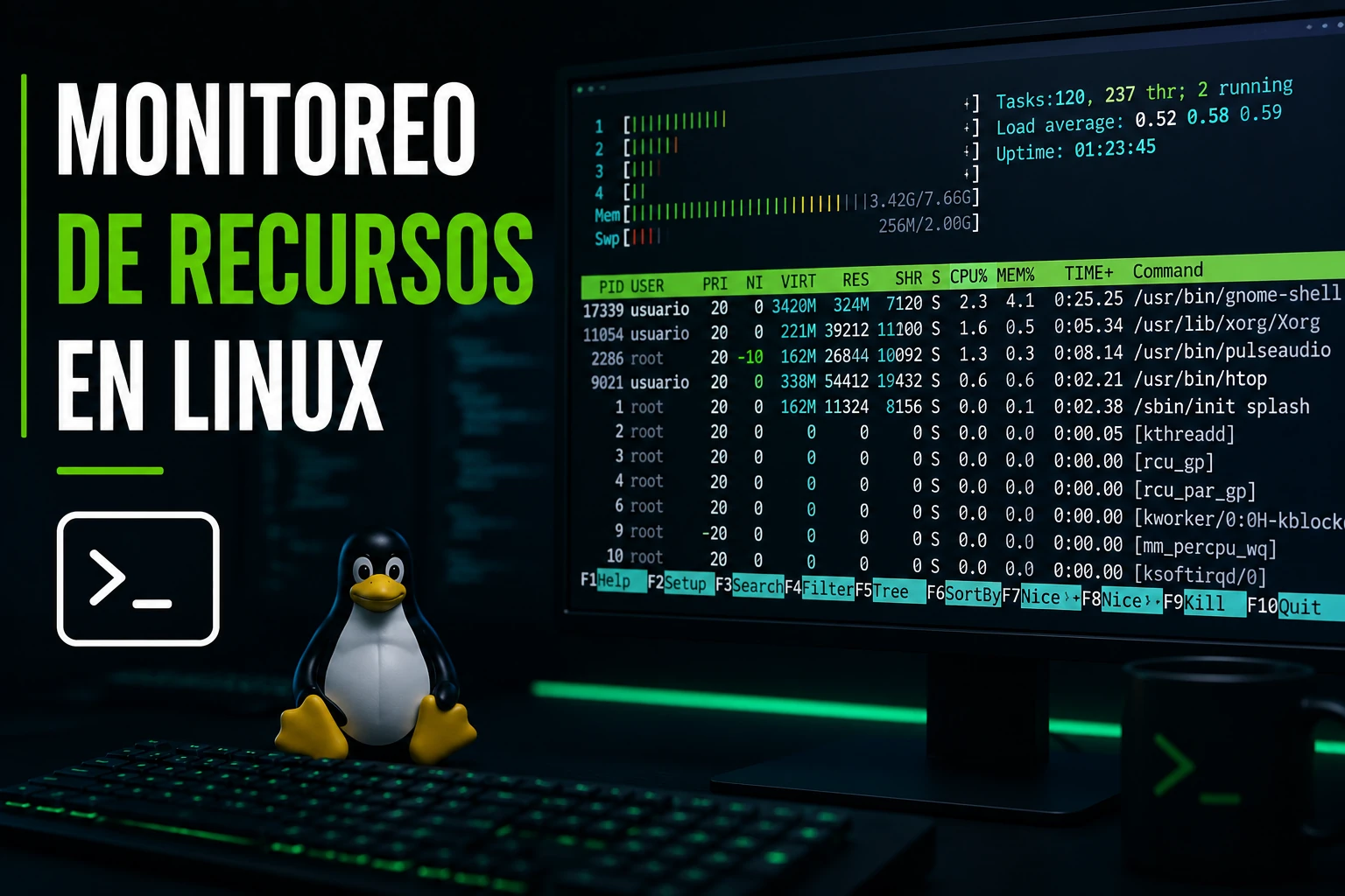 monitorear-recursos-en-linux