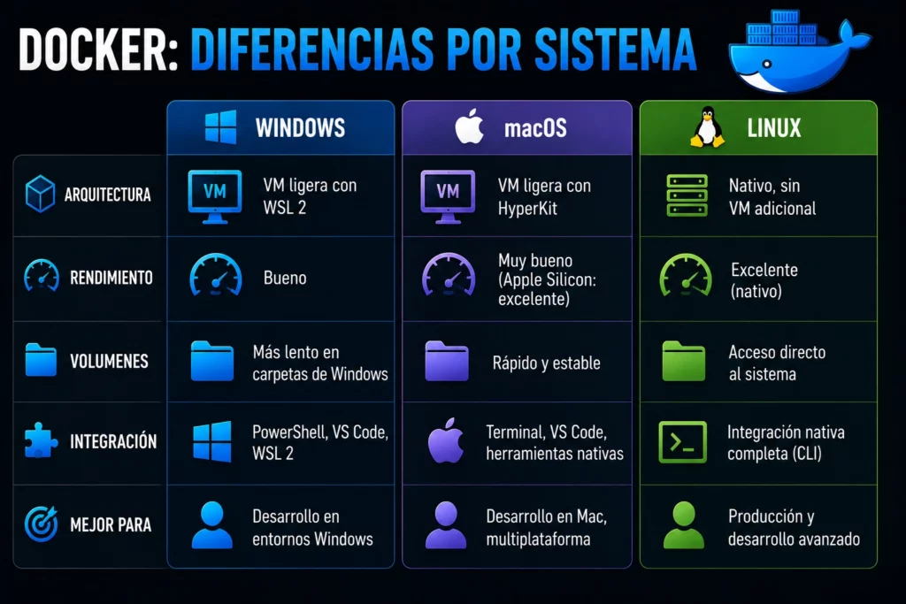 diferencias-docker-windows-macos-linux